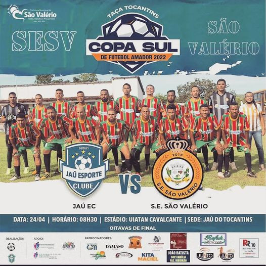 Seleção de São Valério Joga Mata-Mata na Copa Sul de Futebol Amador neste Domingo!